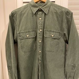 LL Bean Long Sleeve Button Up Shirt - 100% Cotton - Size S